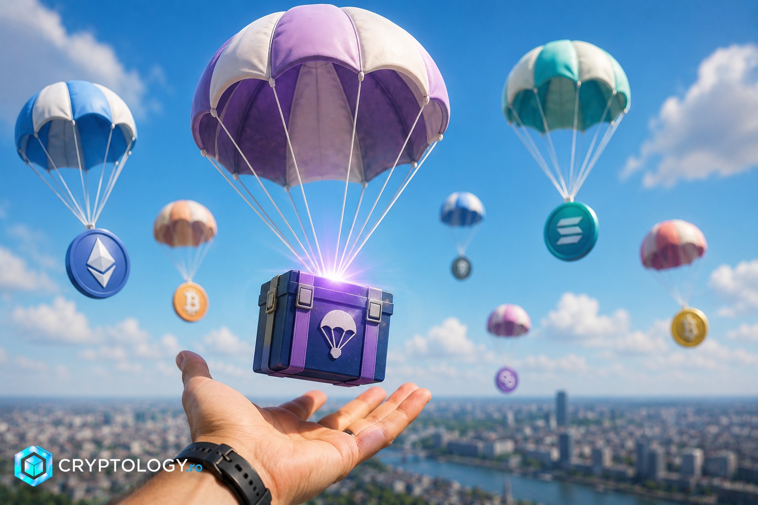 Airdrop crypto, ce înseamnă și cum poți beneficia de tokenurile gratuite